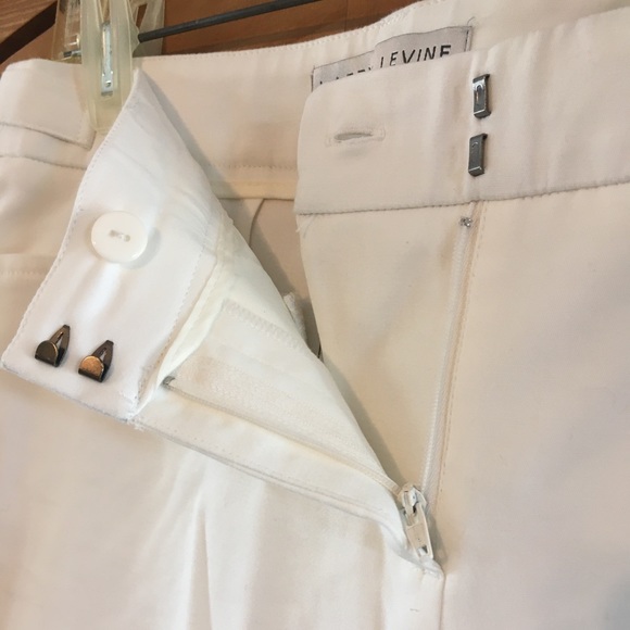 NWT LARRY LEVINE White dress pants Missy size 8 - Picture 7 of 10